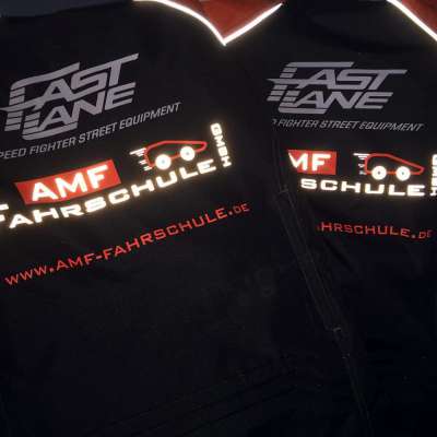 Textildruck Motorradjacken