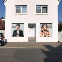 Schaufensterbeschriftung FriseurWerk
