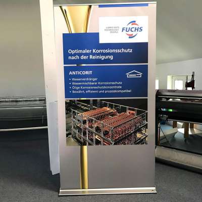 Rollupdisplay für die Firma Fuchs