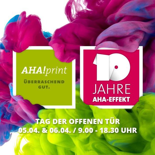 © 10 Jahre AHA!Print